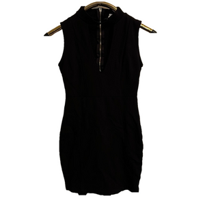 STELLA LUCE Women/Misses Black Small sleeveless V Neck mini dress/Strap Collar